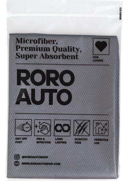 Auto Mikrofiber Araç Kurulama Havlusu (50X70) & Cam Bezi (50X70) Araç Yıkama Seti fırsatları