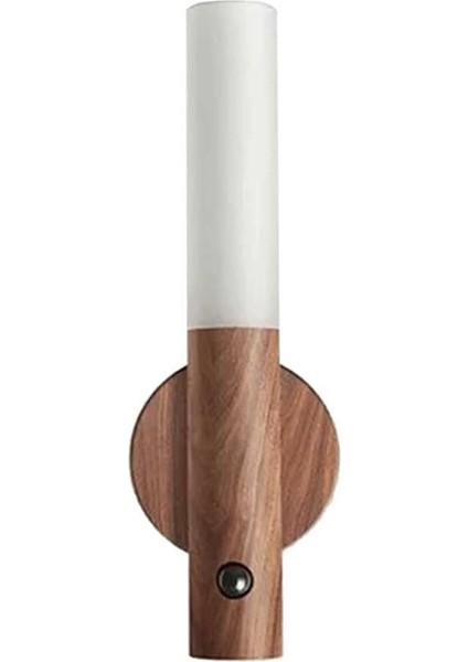 CT-5250 Kumru Ahşap Renk Kablosuz Şarjlı Sensörlü LED Duvar Aplik Günışığı Rengi