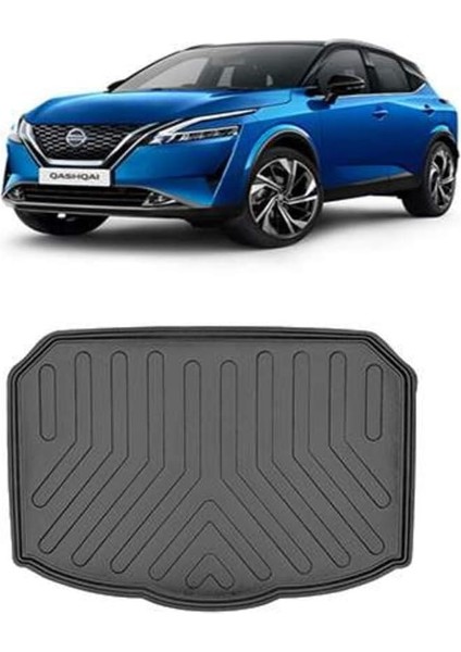 Nissan Qashqai Alt 2022 Sonrası ile Uyumlu 3D Bagaj Havuzu