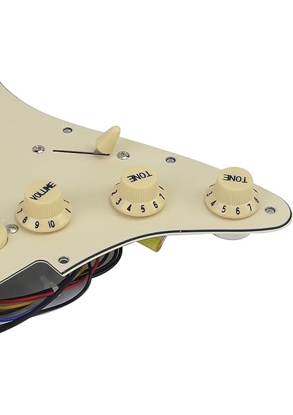 Alnicov Sss 3 Katlı Önceden Kablolu Yüklü Pickguard Kazı Kazı Kazı Plakası Düz Kutuplu Alnico V Manyetikler Kiti St St Elektro Gitar Yedek Parçaları Krem 3 Kat modelleri