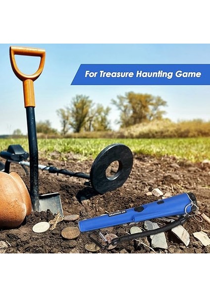 Shine Metal Dedektörü, Pinpointer, Su Geçirmez Taşınabilir Metal Detektörü, Entegre LED Göstergeli, 360° Tarama Iğnesi, Pointer Altın, Madeni, Para Avı Için Metal Vizör, Takı, Mavi fırsatları