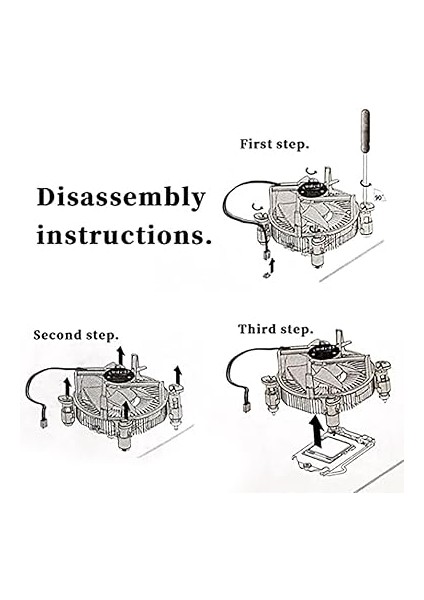 Soğutma Fanı 2400 Rpm Sessiz Fan Lga 775/1150/1155/1156/1151 Işlemciler B250B B250C B75 Madencilik Anakart modelleri