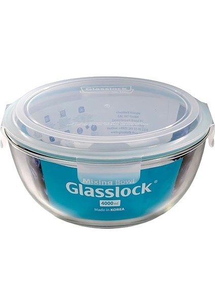 Glasslock Yuvarlak Cam Saklama Kabı 4000 ml D-MBCB400 fırsatları