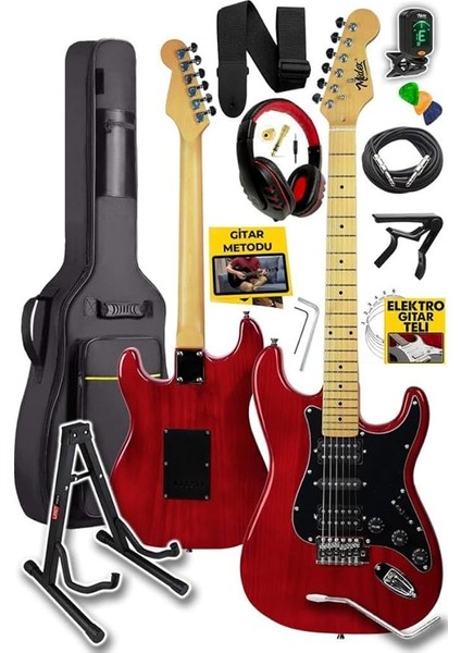 RPH-40RDST Profesyonel Elektro Gitar Seti Hsh Manyetik Maple Klavye Üst Kalite