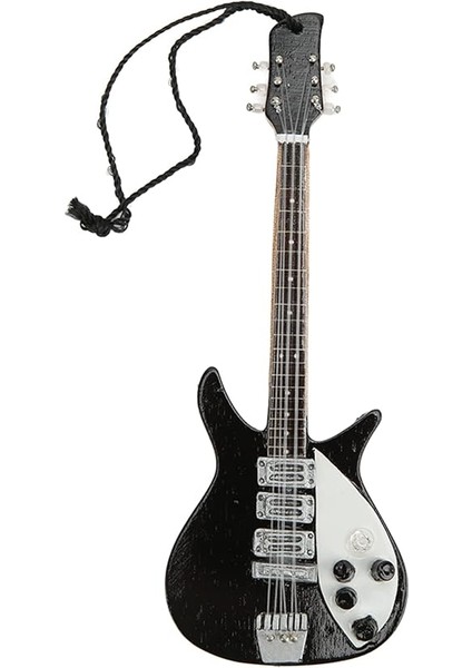Dekor, Müzik Aletleri Gitar Kolye Siyah Taban Ahşap Manuel Projeksiyon Ince Detay Ft indirimleri