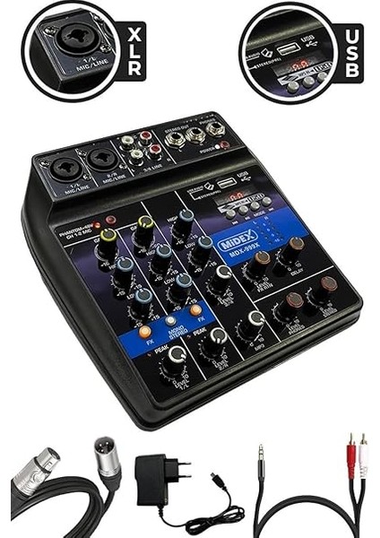MX-2020 Solo Mix Condenser Mikrofon ve Kayıt Mixer Seti fiyatları