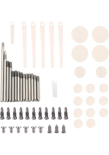 Klarnet Onarım Araçları, Metal Klarnet Tamir Bakım Parçaları Vidalar Pedleri Araçları Kiti Klarnet Aksesuarları Temizlik Onarım Bakım