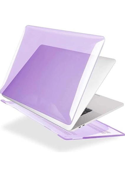 Macbook Air Kılıf 13.6 Inç M2-M3-M4 Çip Uyumlu A2681 A3113 A3240 | Kristal Sert Koruma Kılıfı | Hafif Ince Tasarım, Çizilmeye Dayanıklı, Parlak Kapak Açık Lila modelleri