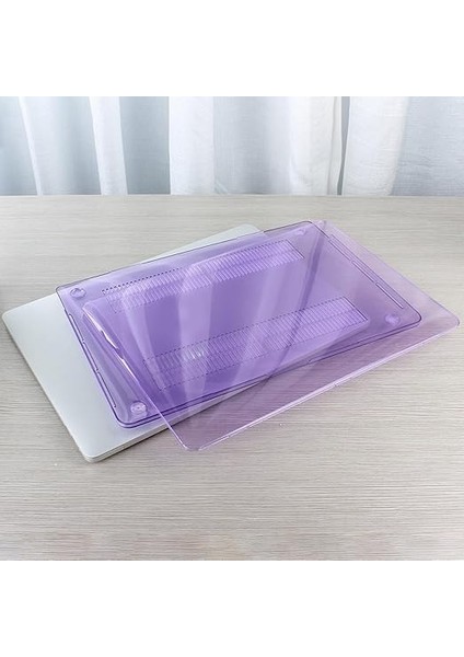 Macbook Air Kılıf 13.6 Inç M2-M3-M4 Çip Uyumlu A2681 A3113 A3240 | Kristal Sert Koruma Kılıfı | Hafif Ince Tasarım, Çizilmeye Dayanıklı, Parlak Kapak Açık Lila fırsatları