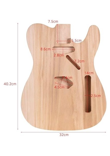 TL-T02 Bitirilmemiş Elektrik Gitar Gövdesi Sycamore Ahşap Gitar Gövdesi Style Elektrik Gitarlar Dıy Parçaları Için Bej fiyatları