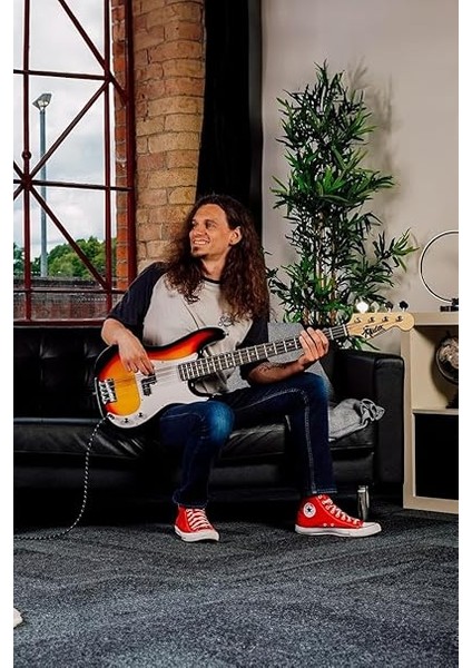 CBG-460SB 46 Inç 4/4 Yetişkin Amfili Bas Gitar Seti Sunburs modelleri