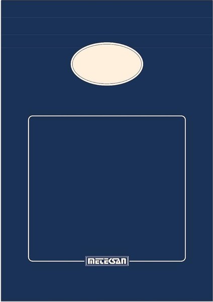 A5 Karton Kapaklı Bloknot, Ofis Serisi, 80 Yaprak, Düz, Navy