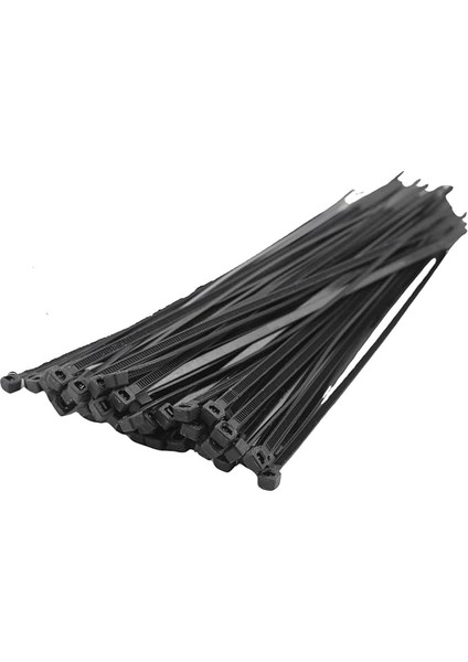 Home 100 Adet Kablo Bağı Seti, Amerikan Kelepçesi, Cırt Elektrik Kablo Bağı, Dayanıklı ve Çok Yönlü Kullanım Için Ideal, Organizasyon ve Düzenleme (Siyah, 2.5X150MM)