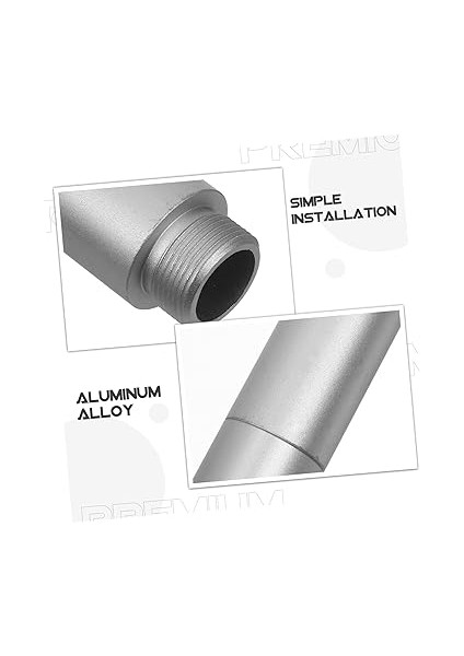 1 Takım Mikrofon Aksesuarı Mikrofon Kolu Standı Uzatma Tüpü Kol Standı Için Uzatma Çubuğu Bom Kolu Mikrofon Standı Uzatması Stand Uzatıcılar Silver Alüminyum Alaşım modelleri