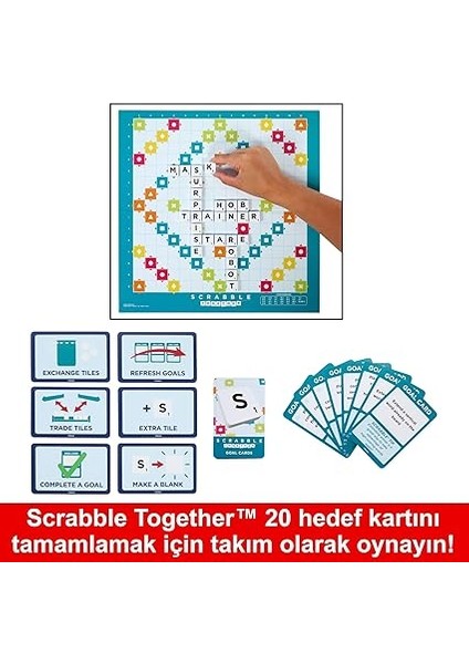 Games Scrabble Scrabble Kutu Oyunu, Aile Boyu Sevilen ve Iki Şekilde Oynanabilen Klasik Kelime Oyunu, 2-4 Oyuncu, Türkçe Versiyon HXV98 indirimleri