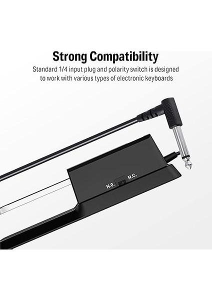 DSP-001 Sustain Pedal, Klavye, Piyano, Sustain Pedal, Dijital Piyano, Mıdı Klavye Için, Elektronik ve Polarite Şalterli Evrensel Amortisör Ayak Pedalı modelleri