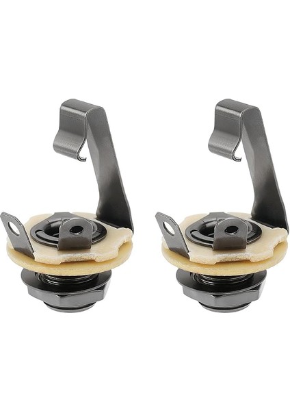 Lord Of The Tools 2 Adet Gitar Giriş Jakı 6.5mm Jack Mono Paneli Dağı Priz 1/4 Inç Kadın Gitar Giriş Jakı Gitar Bas Hoparlörler Için M9X0.75 Siyah