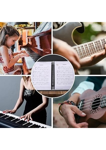 Nota Sayfaları Için Nota Dosyası, 90 Yaprak, Nota Dosyası, A4 Koro Dosyası, Siyah, A4 Nota Dosyası, Müzik Notaları Için, Nota Sayfaları Için, Müzisyenler ve Müzik Notaları Için Klasör indirimleri