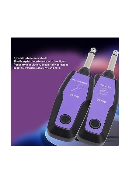 Kablosuz Gitar Sistemi, 4 Kanal Şarj Edilebilir Sesli Gitar Verici Alıcı Elektro Gitar Bas Ukulele Için 98FT Mesafeye Kadar, 8 Saatlik Pil Ömrü modelleri