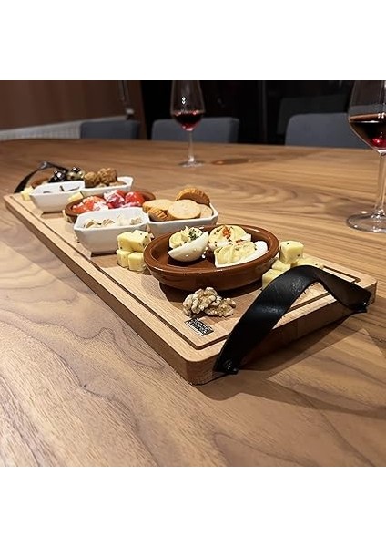 Ahşap Servis ve Sunum Tahtası, Masif Kuruyemiş ve Meyve Sunum Tahtası, Kahvaltı Sunum Tepsisi - 70 cm indirimleri