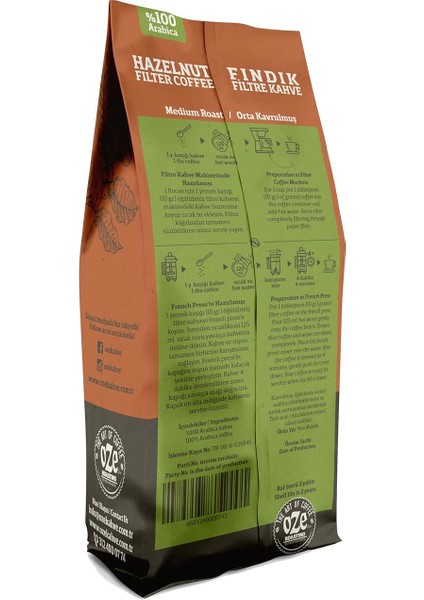 Fındık Aromalı Filtre Kahve 250 G – Moka Pot Için Öğütülmüş – Yoğun Fındık Aroması modelleri