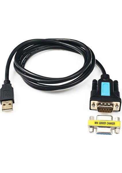 USB To RS232 Cable With Prolific PL2303 Chipset 6ft 2m USB 2.0 Male To Rs 232 Db9 Serial Male With Adapter Female For Windows Xp, Windows Vista,7,8,10