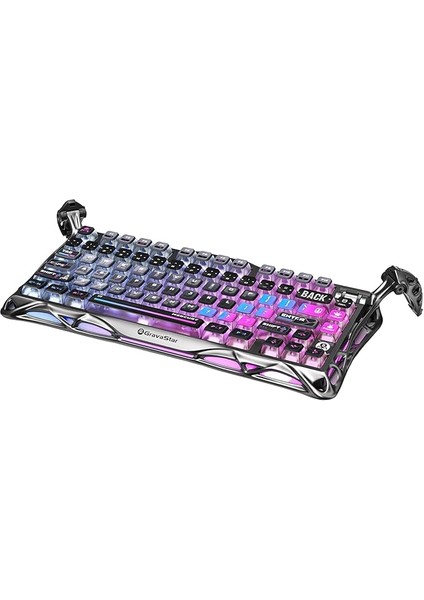Mercury K1 Pro Rgb Kablosuz Mekanik Gaming Klavye, Alüminyum Çerçeveli, Ingilizce Q, Special Edition, Cyberpunk