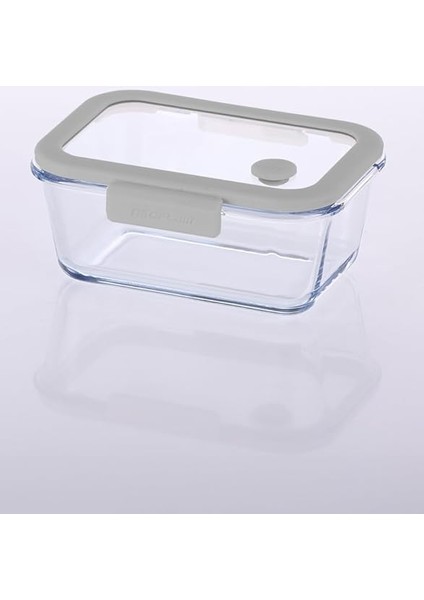 Fika Glace Vakumlu Cam Saklama Kabı 800 ml Gri