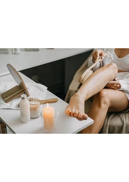 Ahşap Saplı Doğal At Kılı Selülit Fırçası Peeling Masaj Fırça Banyo Fırçası modelleri