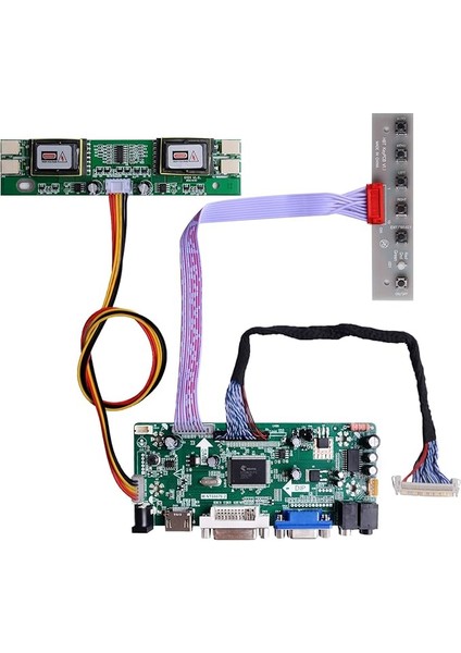 NT68676 HDMI VGA DVI Arcade Ses Girişi LCD Controller Sürücü Kartı HSD190MEN4 M170DE06 M170EG01 17 "19" 1280X1024 4ccfl 30 Pin LCD Panel, ARCADE1UP Monitör Için Uygun