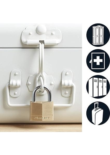 Lock – 140EURSIX – 6 Aynı Anda Pirinç Asma Kilit 40 mm modelleri