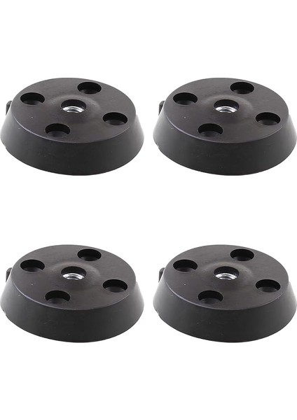 4 Adet Mobilya Masa Sehpa Ayağı Bağlantı Aparatı Düz Ayak Tabanı Siyah