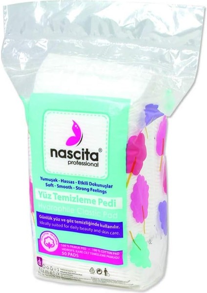 Cotton Pads Kare Pamuk (1 x 50 Adet)