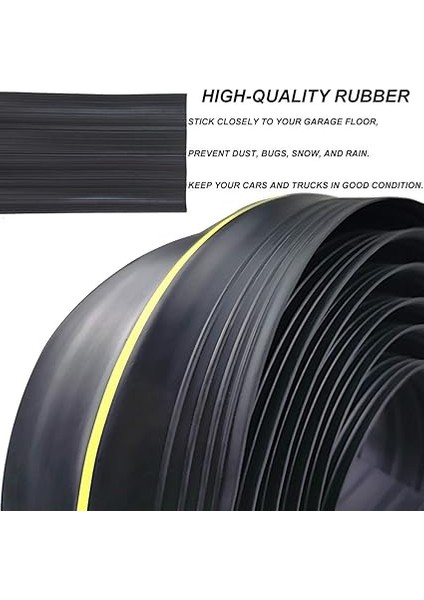 Garaj Kapısı Contası, 3 M, Evrensel Eşik Contası, Hava Şartlarına Dayanıklı, Zemin Yalıtımı, Kauçuk, Kendin Yap Conta Yedeği, Garajları Temiz ve Kuru Tutmak Için Mükemmel fırsatları