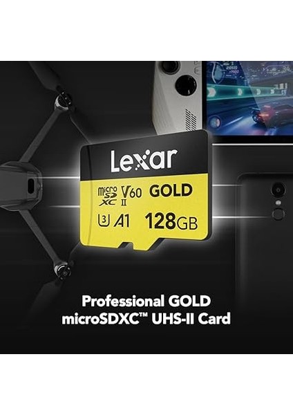 Professional 128GB 280 Mb/s Gold Micro Sd Hafıza Kartı modelleri
