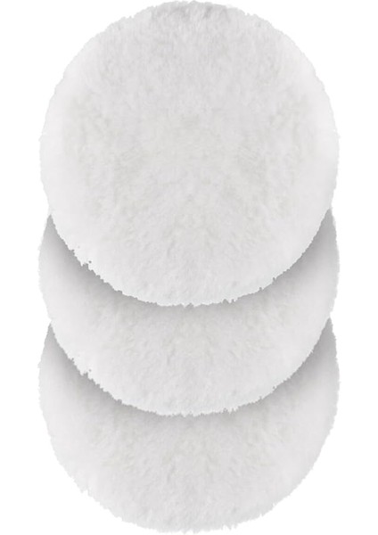 Yünü 3 Adet Pasta Cila Yünü Kuzu Postu Parlatma Pedi Seti