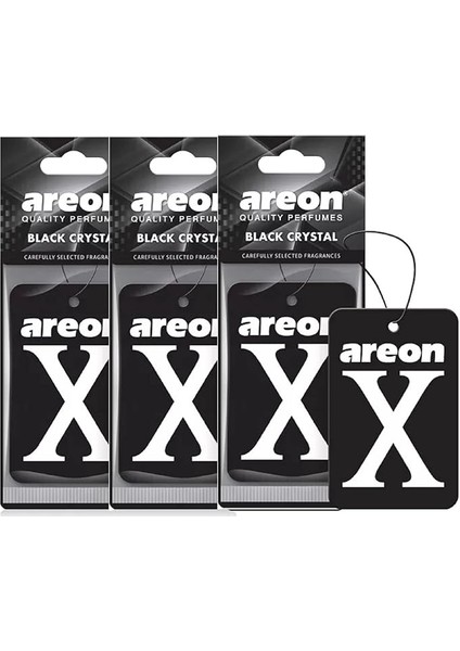 x Araba Kokusu Siyah Kristal Araba Hava Temizleyici Askı Askı Ayna Karton 2d (Set Paket x 3)