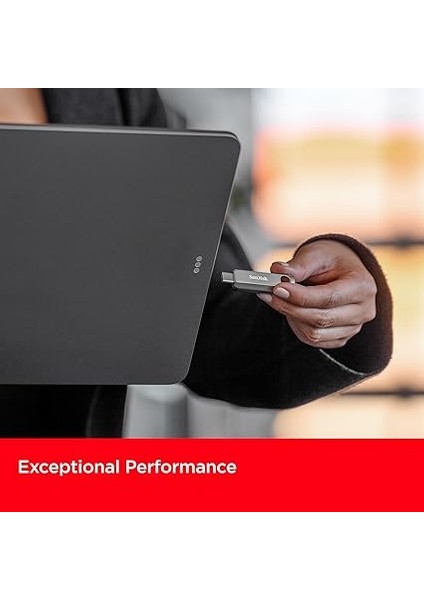 Ultra Luxe USB Tip C Sürücü 128 GB (Usb Tip C Flash Sürücü, Usb-3.2 Gen-1, Metal Tasarım, 400 Mb/s Okuma, Anahtarlık Halkası) Gümüş indirimleri