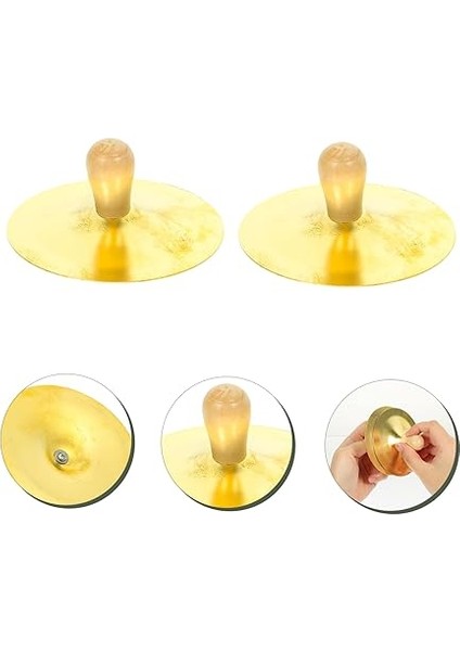 2 Katı Bakır Parmak Zilleri Sahne Performansı Erkek ve Kız Müzik Enstrümanı modelleri