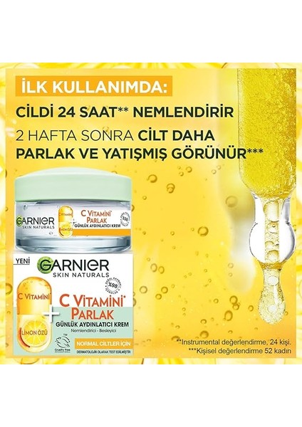 C Vitamini Parlak Günlük Aydınlatıcı Nemlendirici Krem 50ML fiyatları