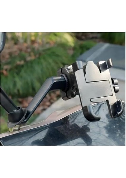 Derece Ayarlanabilir Gidon Bağlantılı Metal Alyanlı Motorsiklet ve Bisiklet Telefon Tutucu modelleri