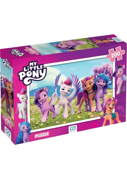 Games My Little Pony Lisanslı 200 Parça 33X48CM Çocuk Puzzle Yapboz Serisi
