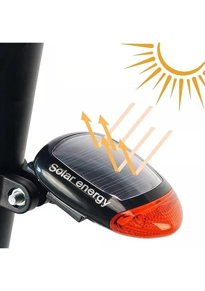 LED Güneş Enerjisi ile Şarj Edilebilir Bisiklet Kuyruk Lambası Solar Bisiklet Lambası fırsatları