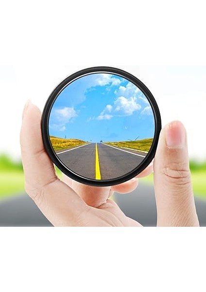 2" Kör Nokta Aynası - Hd Yuvarlak Dışbükey Ayarlanabilir Araç Yan Dikiz Aynası | Geniş Açı Görüş - Araba, Suv, Kamyon, Motosiklet ve Atv Için 2'li Set indirimleri