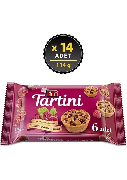 Tartini Frambuazlı Turta 114 G x 14 Adet fiyatları