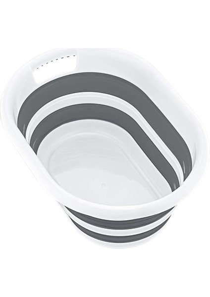 Home Katlanabilir Plastik Çamaşır Selesi Sepeti, Çok Amaçlı Katlanabilir Oyuncak Sepeti, Hafif ve Dayanıklı, Mükemmel Organizasyon ve Depolama Çözümü (27 Litre) indirimleri