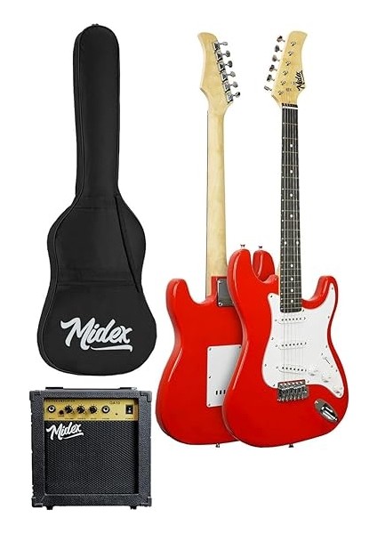 AGE-80RD Amfili Full Elektro Gitar Seti 4/4 Yetişkin 39 Inç Red fiyatları