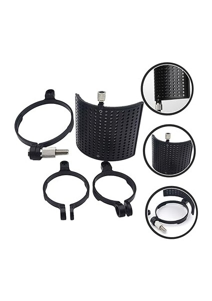 1 Set Mikrofon Izolasyon Kalkanı Arayüzü Akustik Ekran Susturucu Ses Yalıtımı USB Çubuğu Bilgisayar Ekipmanı U Şekilli Pop Filtresi Mikrofon Standı Mikrofon Kapağı Kayıt Kiti fırsatları