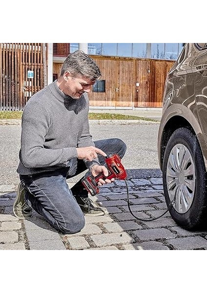 Akülü Oto Hava Kompresörü Ce-Cc 18 Li-Solo Power X-Change (18V, Maks. 11 Bar, 60 cm Hava Hortumu, Otomatik Kapanma Fonksiyonu, Akü Dahil Değildir) - 2071010 modelleri