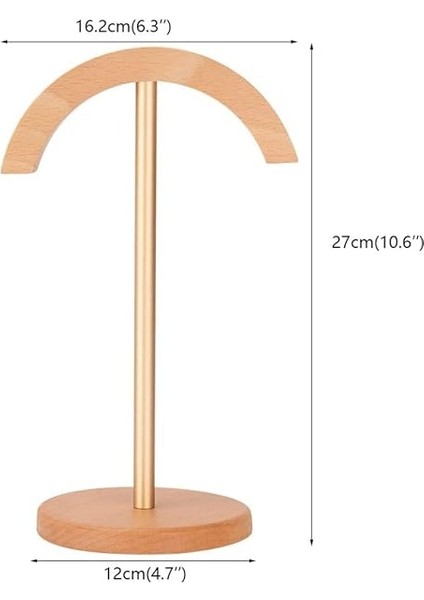 Alüminyum Kulaklık Standı, Masaüstü Ekran Standı Kulaklık Aksesuarları ve Kulaklık Tutucu Oyun Pc, Ceviz+Altın fiyatları